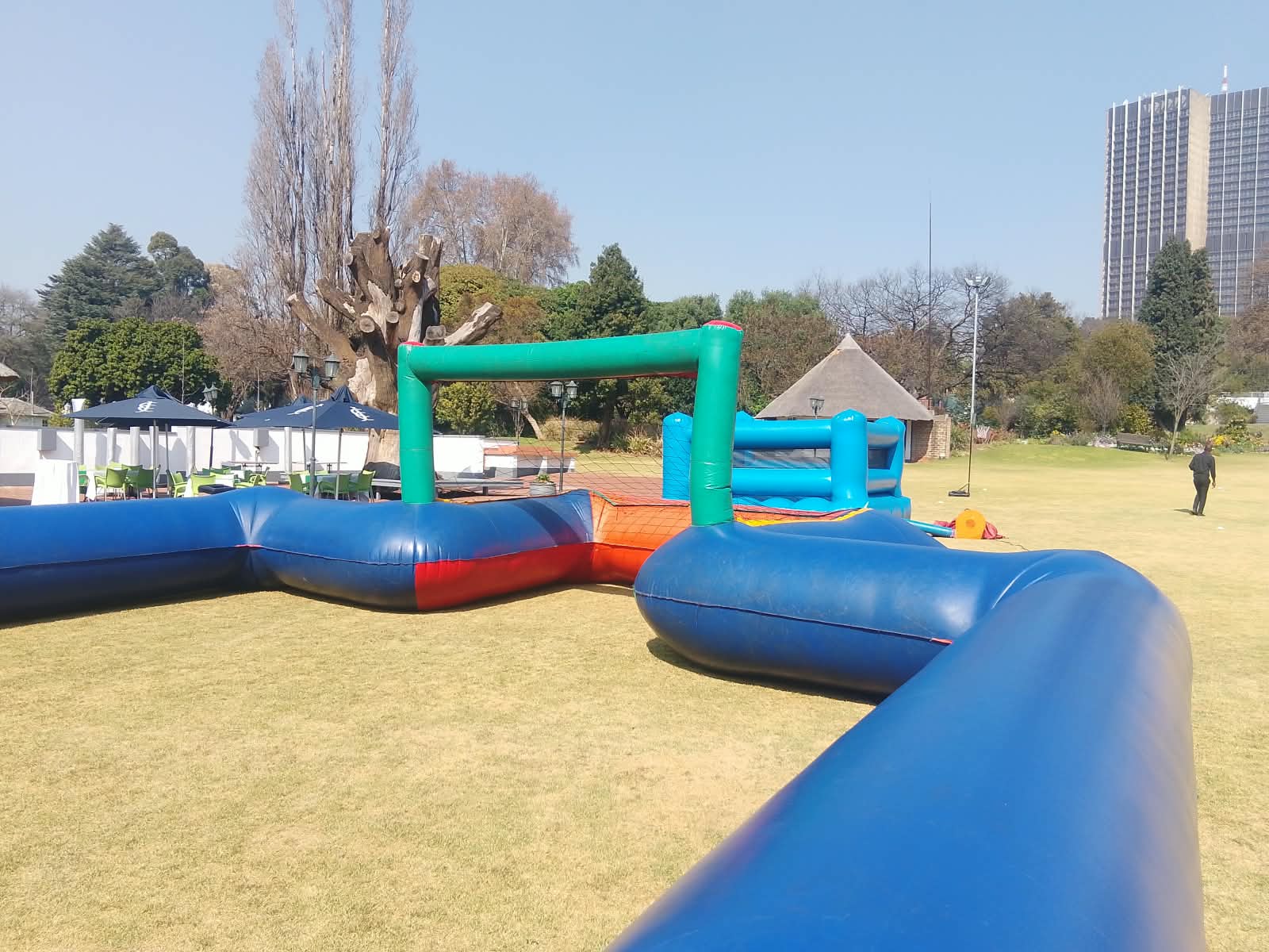 Unforgettable Parties inflatable games setup